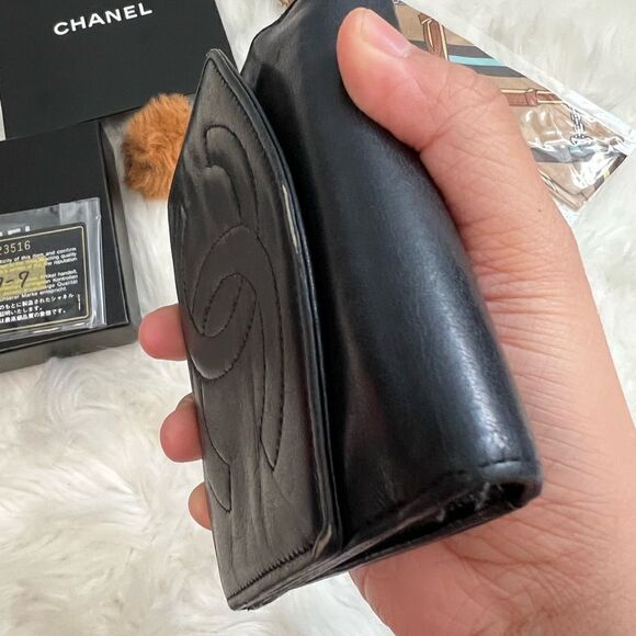 CHANEL lambskin short wallet WALLET ONLY - Picture 15 of 17